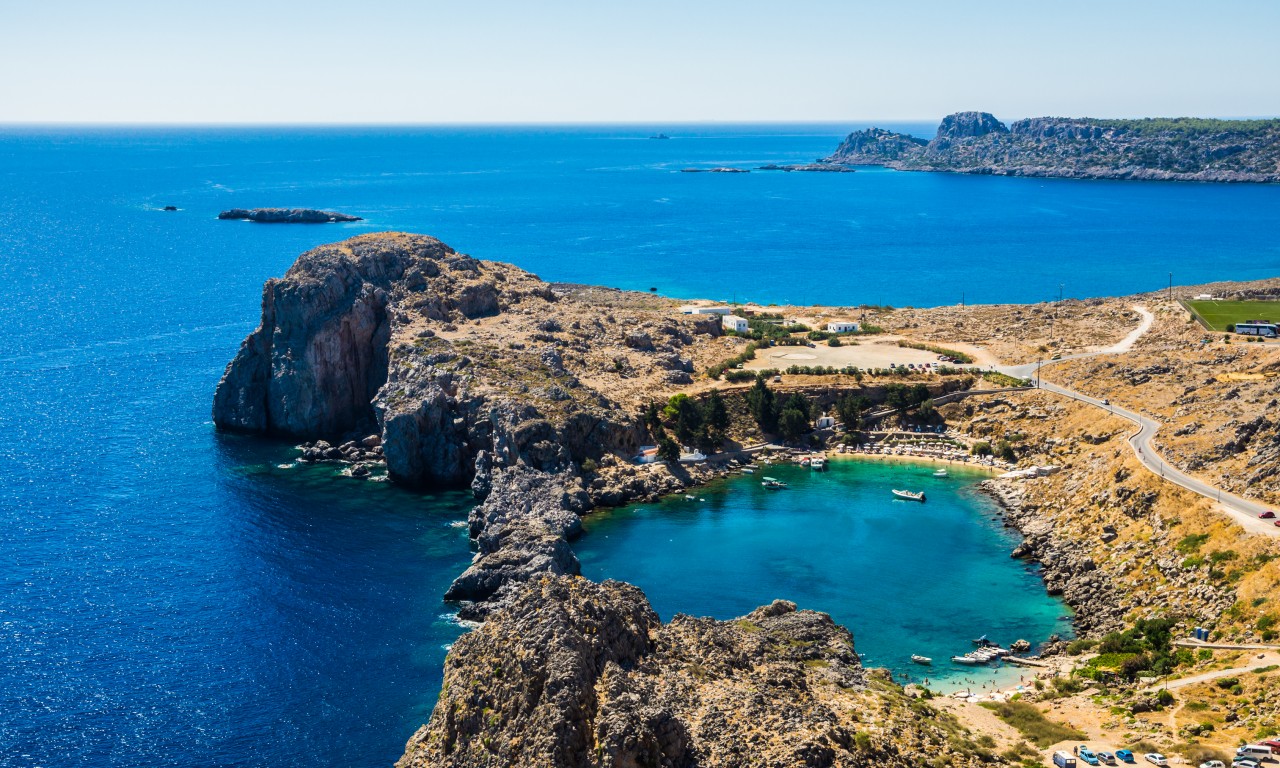 St. Paul baai, perfecte plek voor een frisse duik toch?