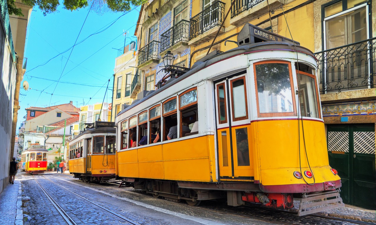 of laat je overal brengen door de tram